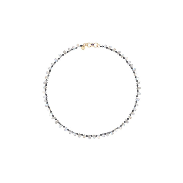 MULTI BRIOLETTES Collier Amazonite et Tourmaline
