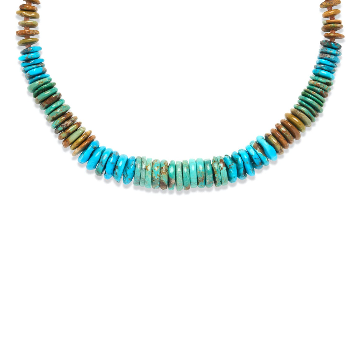 NEVADA Collier Turquoise - dégradé bleu & marron