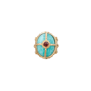 OCTAVE Amazonite Signet Ring
