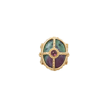 OCTAVE Ruby Zoisite Signet Ring