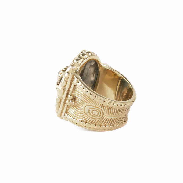 OCTAVE Bague Chevalière Labradorite