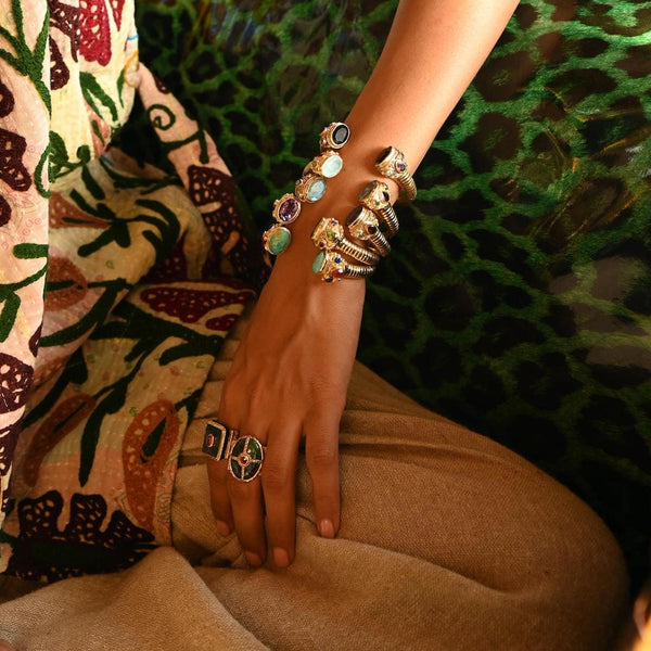 OCTAVE Bague Chevalière Labradorite