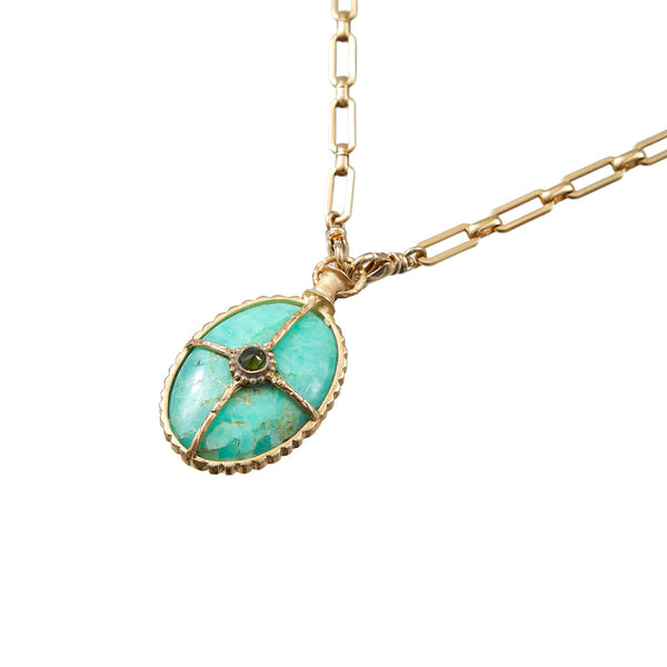 OCTAVE Sautoir Chrysoprase