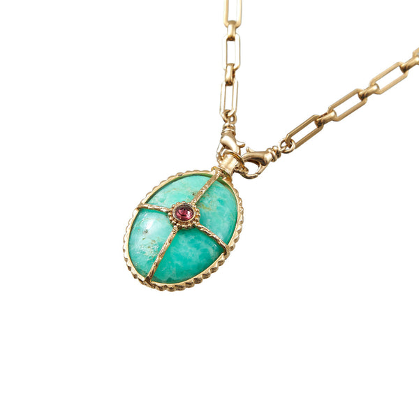 OCTAVE Sautoir Chrysoprase