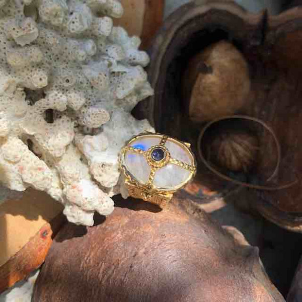 OCTAVE Bague Chevalière Moonstone