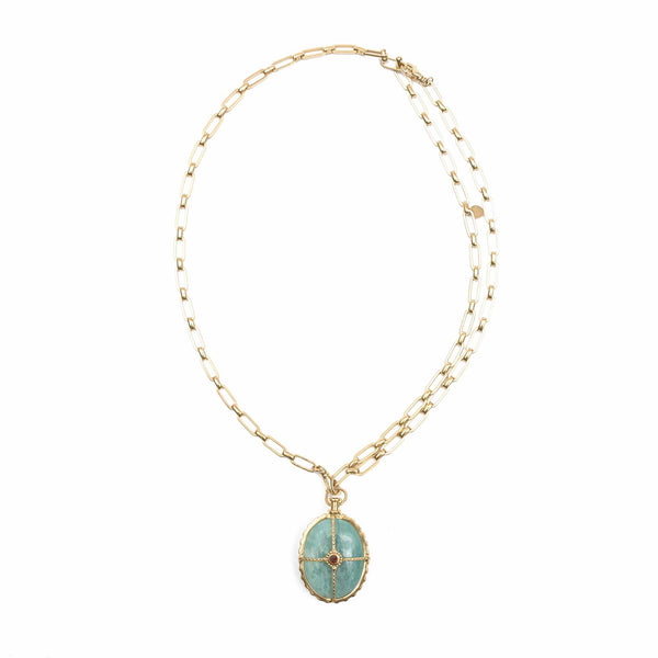 OCTAVE Sautoir Amazonite