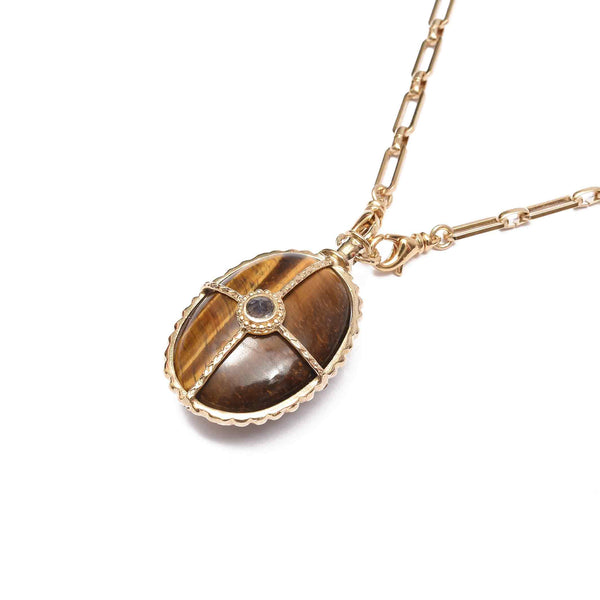 OCTAVE Sautoir Oeil de Tigre