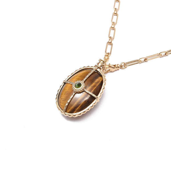 OCTAVE Sautoir Oeil de Tigre