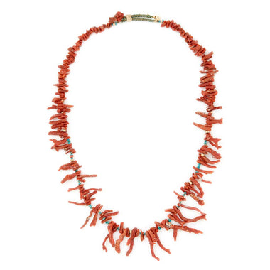 PACIFIC Coral Branch Necklace, Turquoise