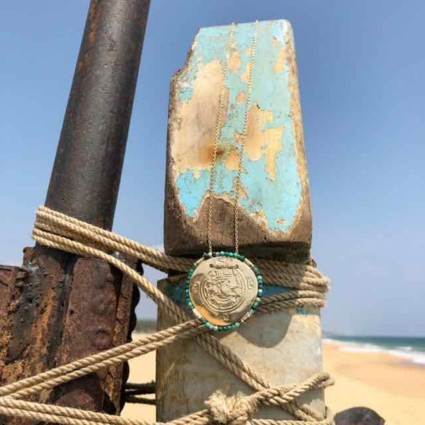 PERSEPOLIS Sautoir Turquoise