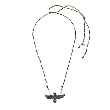 PHOENIX Collier Star Galaxy Cordon de soie