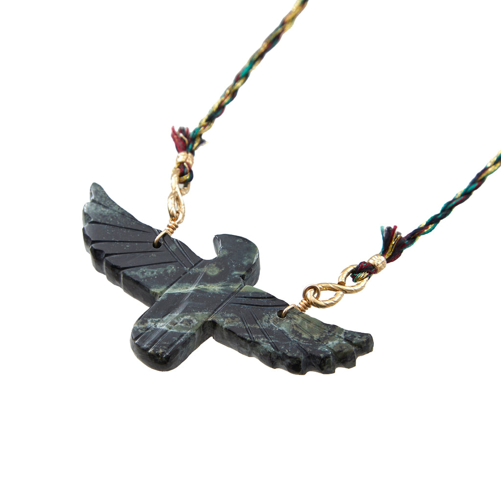 PHOENIX Collier Star Galaxy Cordon de soie