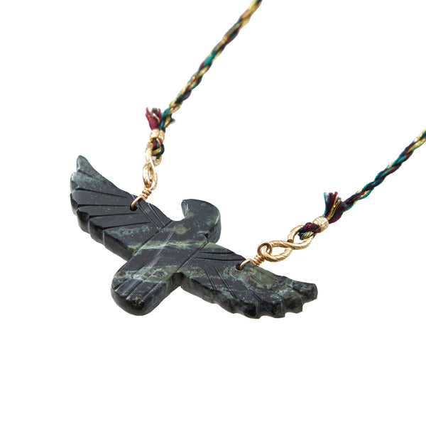 PHOENIX Collier Star Galaxy Cordon de soie