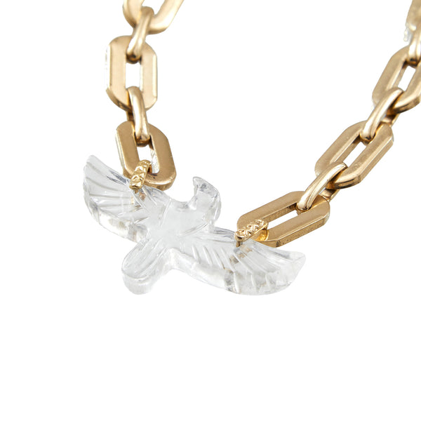 PHOENIX Collier XL Cristal de Roche