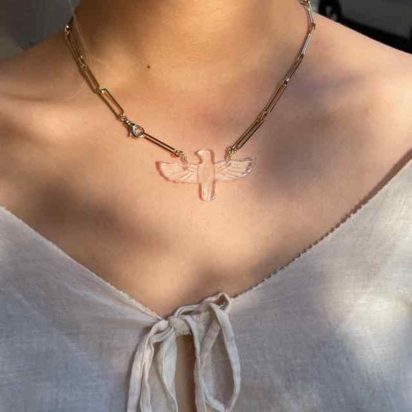 PHOENIX Collier Cristal de Roche