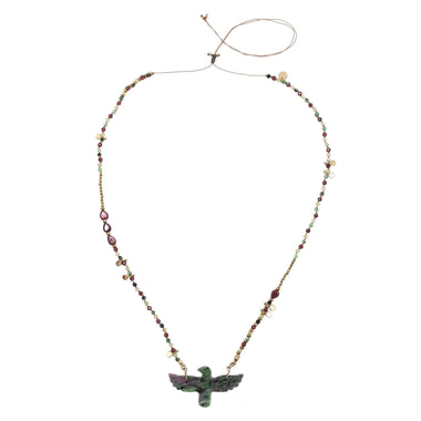 PHOENIX PERLE Collier Rubis Zoisite