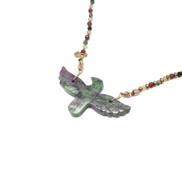 PHOENIX PERLE Collier Rubis Zoisite