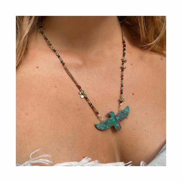 PHOENIX PERLE collier Chrysocolle