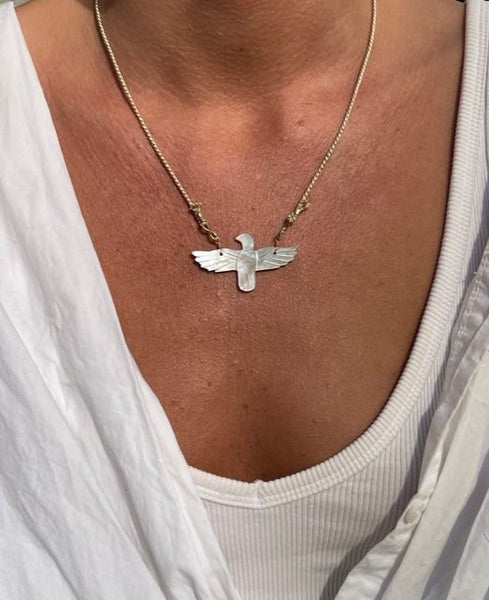 PHOENIX Nacre Collier Cordon