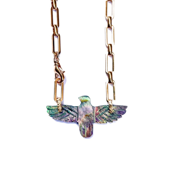 Phoenix collier Abalone