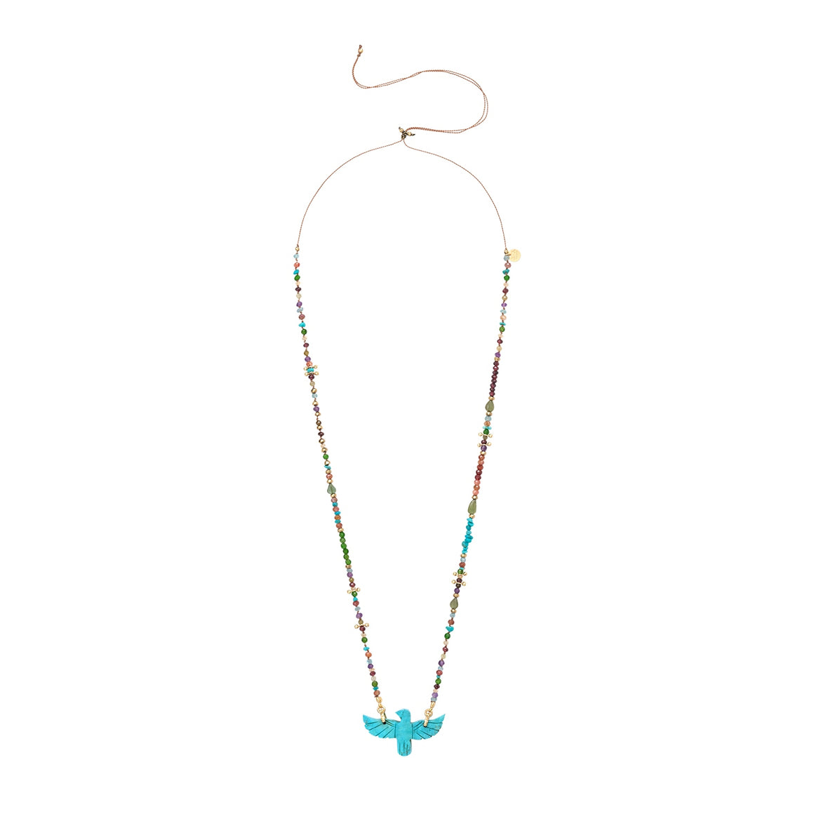 PHOENIX BABY PERLE Collier Turquoise