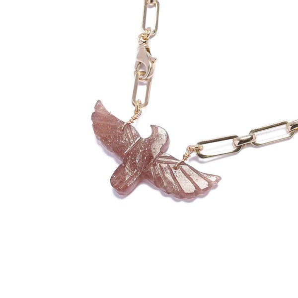 PHOENIX BABY Collier Quartz Strawberry