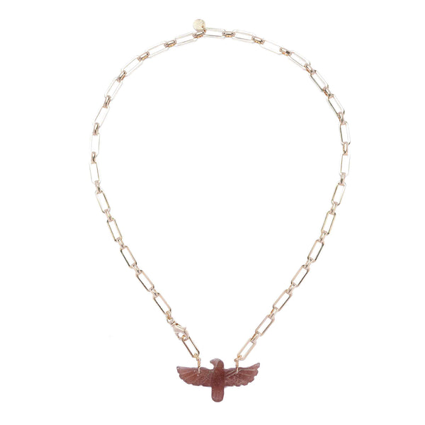 PHOENIX BABY Collier Quartz Strawberry