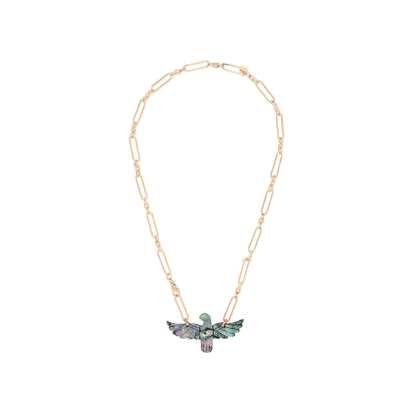 PHOENIX Collier Abalone, Doré 24 cts