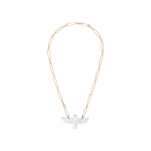 PHOENIX Collier Nacre, Doré 24 cts