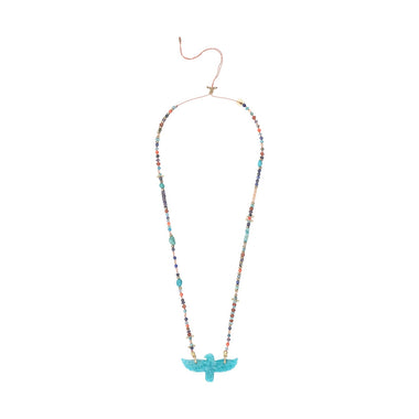 PHOENIX PERLE Collier Amazonite perles Lapis lazuli, Turquoise, Corail