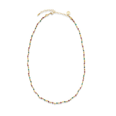 POÉSIE Collier Malachite Grenat