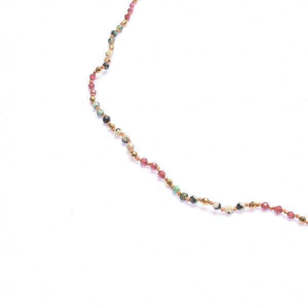 POÉSIE Collier Turquoise Grenat