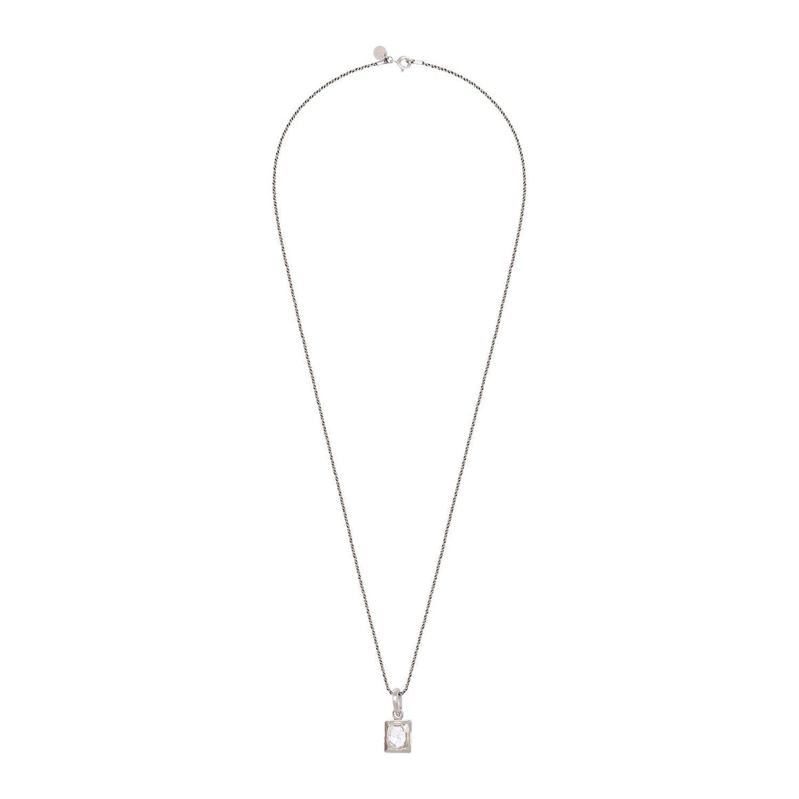 POLKI Diamond Necklace, Sterling Silver