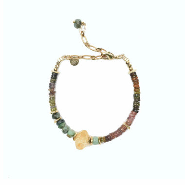 PRECIOUS Bracelet Citrine Tourmaline Emeraudes