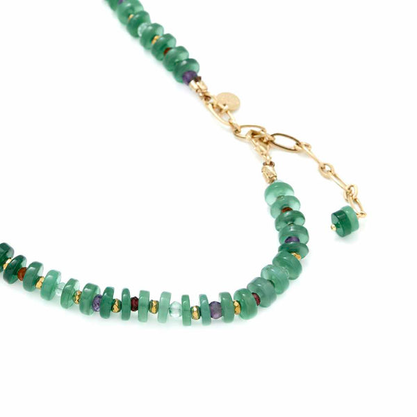 PUKA Collier Onyx vert