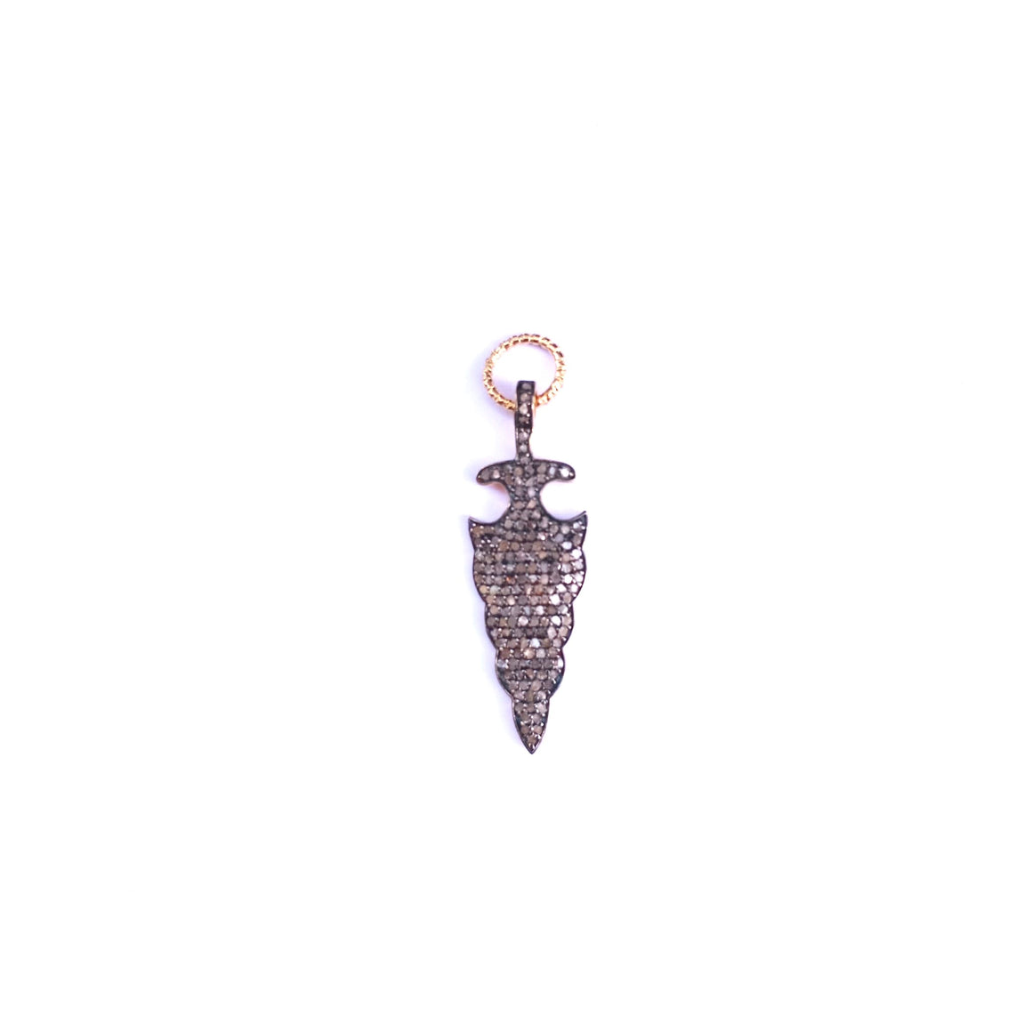 ARROW Pendentif amulette Pointe de flèche Diamants Argent 925