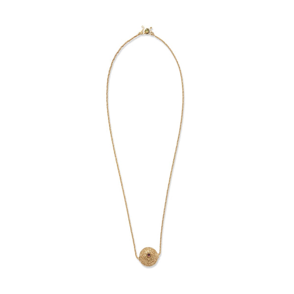 RA Sautoir Grenats, doré 24 cts