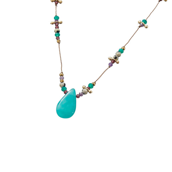 RAINBOW Collier Amazonite