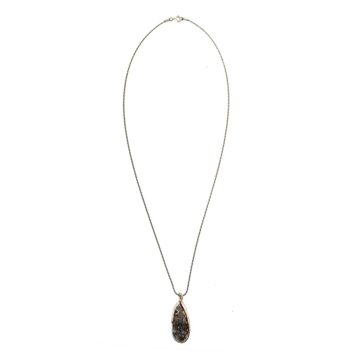 ROMAN Collier Verre Antique, Argent