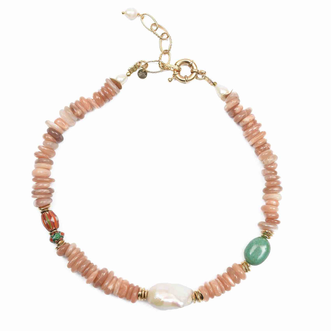 SAHARA Collier Moonstone rose