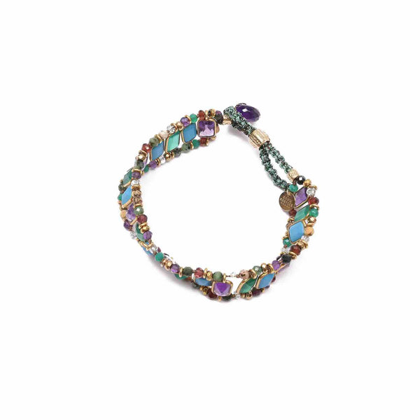 SALINA Bracelet Multi-pierres Argent 925 plaqué or