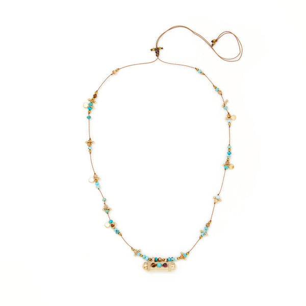 SECRET BEADS Collier Turquoises