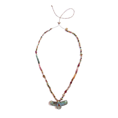 SHAMAN Collier Phoenix Sacré Labradorite Tourmalines