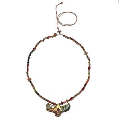 SHAMAN Collier Phoenix Sacré Labradorite Tourmalines
