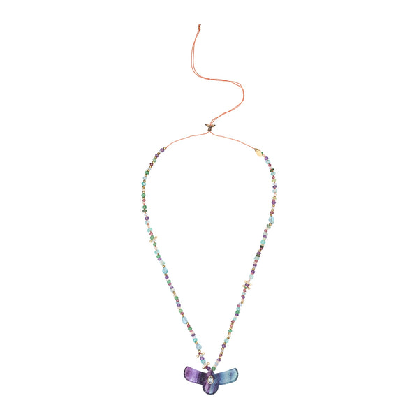 SHAMAN Collier Phoenix Sacré Fluorite