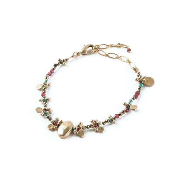 SHIVA Bracelet Grenat Turquoise