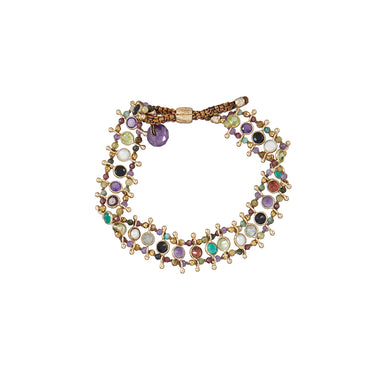 SICILIA Bracelet Multi-pierres Argent 925 plaqué or