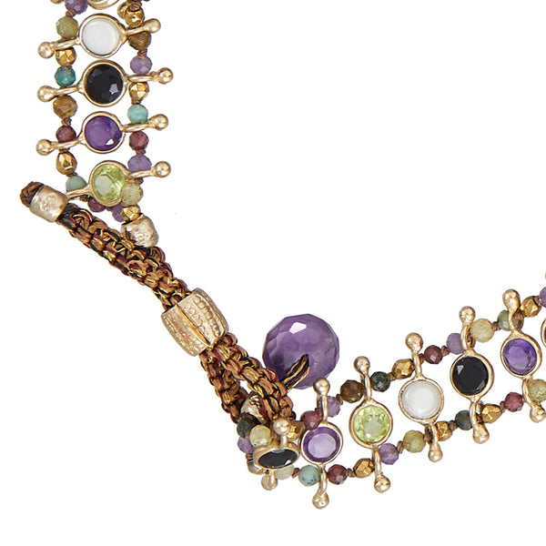 SICILIA Bracelet Multi-pierres Argent 925 plaqué or