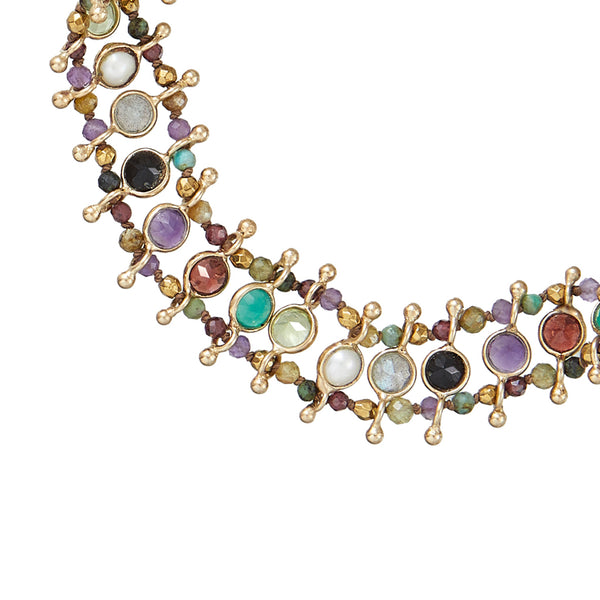 SICILIA Bracelet Multi-pierres Argent 925 plaqué or