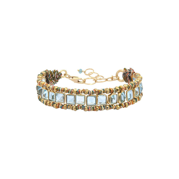 STROMBOLI Bracelet Topaze, Argent plaqué or